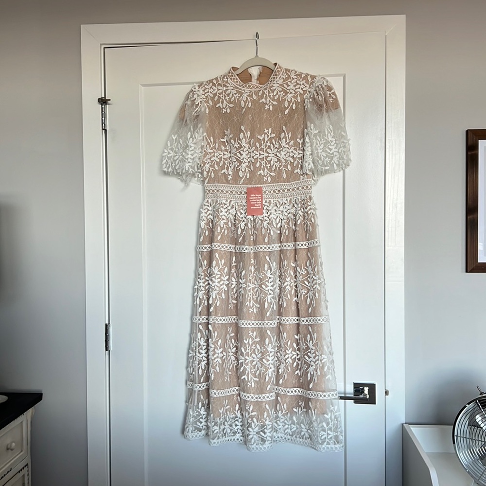 Sicily Dress With Flutter Sleeves From Ivy City Co.